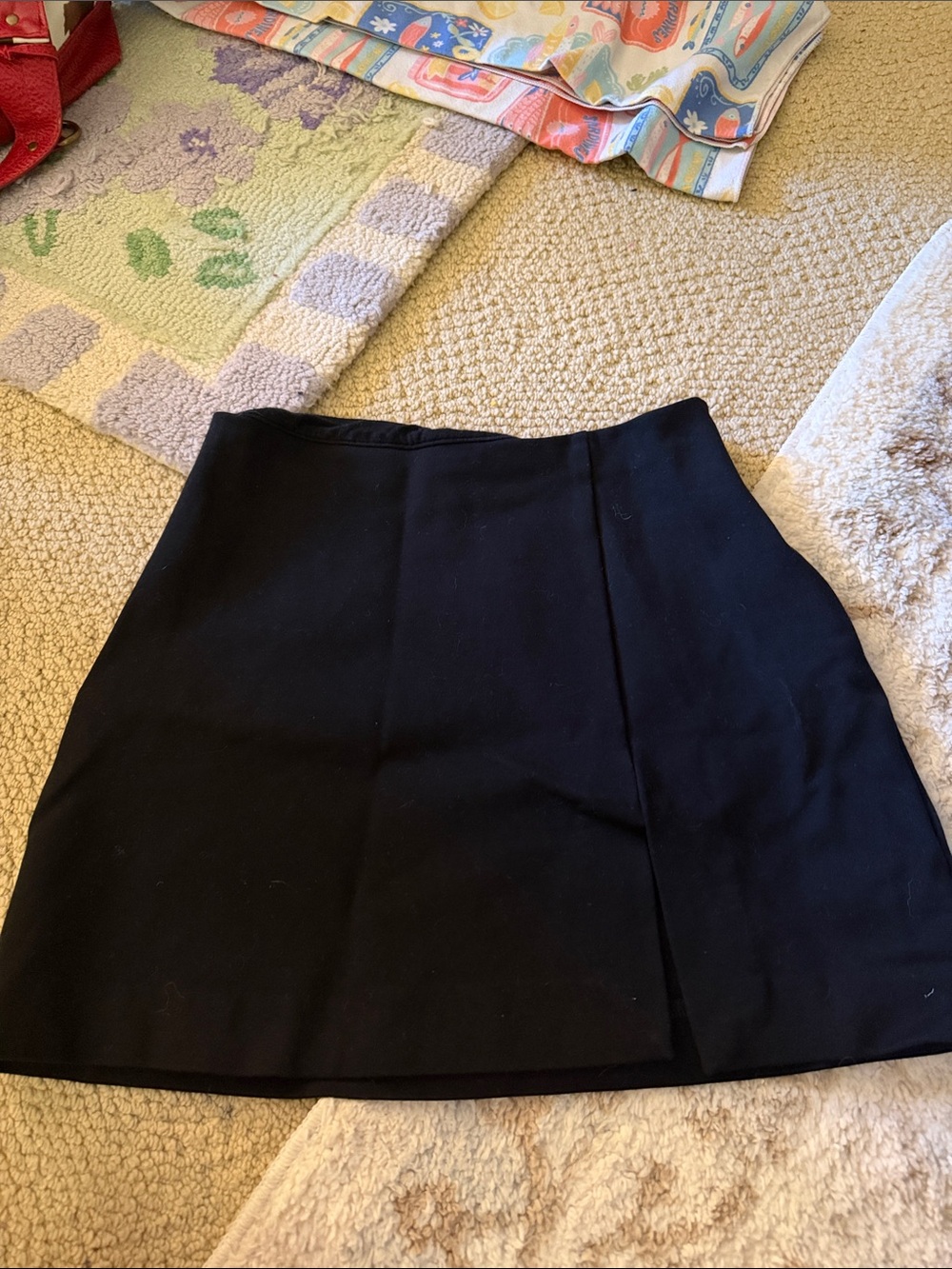 Anthropology Classic Black A-Line Women's Skirt